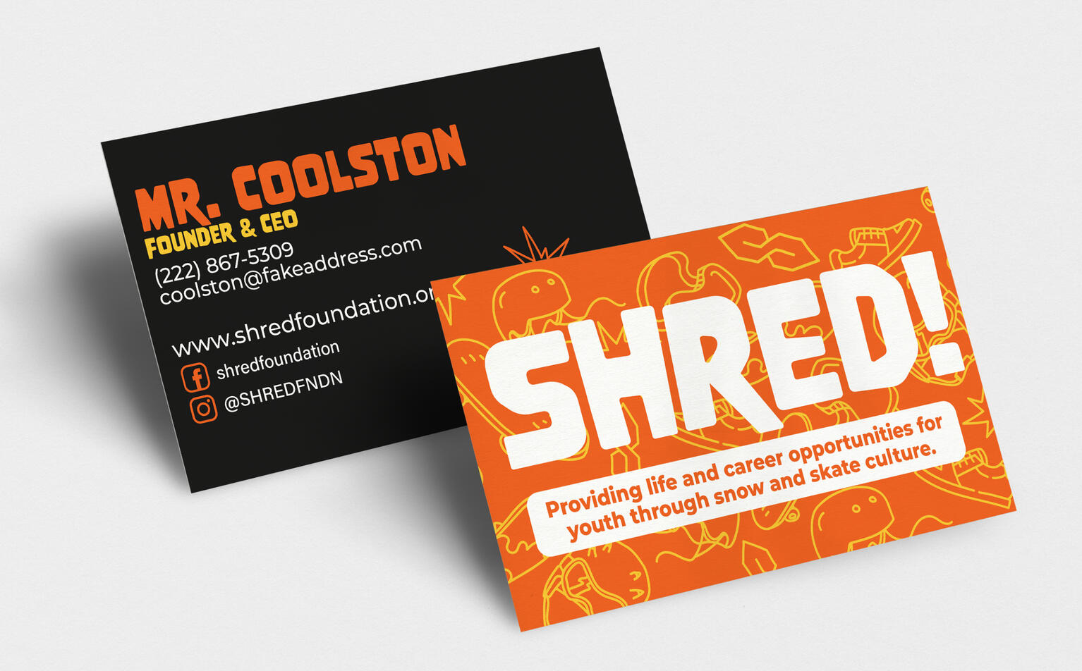 Shred Business Card